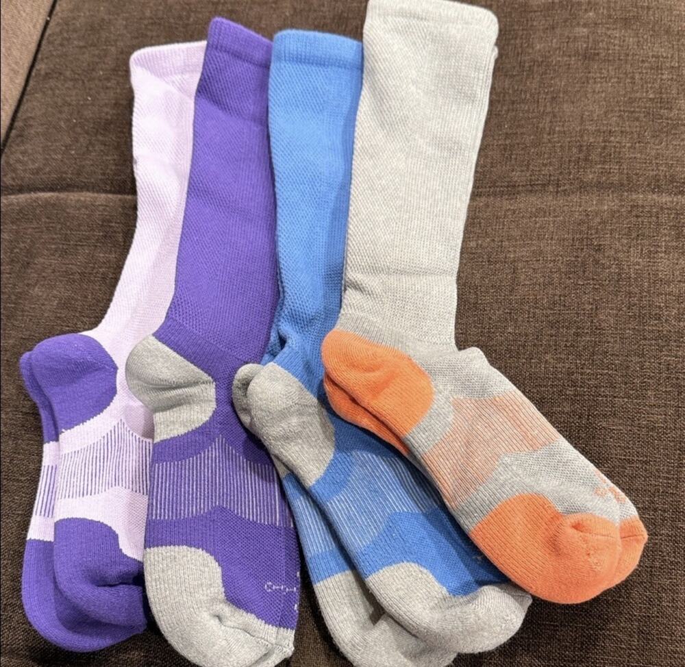 Tommy Copper Compression Socks For Women 4 Pack 7.5-9 Copper Infused